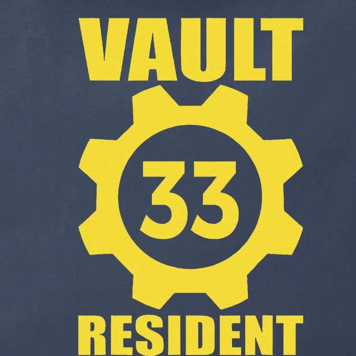 Vault 33 Resident Funny Yellow Blue Zip Tote Bag