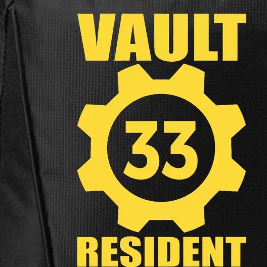 Vault 33 Resident Funny Yellow Blue City Backpack