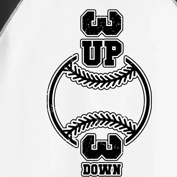 Vertical 3 Up 3 Down Baseball Graphic Tee Mom Dad Top Gift Toddler Fine Jersey T-Shirt