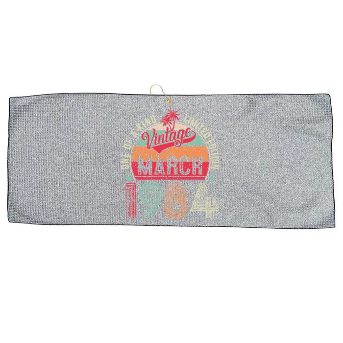 Vintage 39 Year Old March 1984 Limited Edition 39th Birthday Large Microfiber Waffle Golf Towel