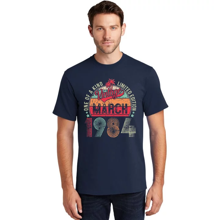 Vintage 39 Year Old March 1984 Limited Edition 39th Birthday Tall T-Shirt