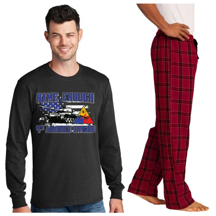 Veteran 4th Armored Division Breakthrough Vintage Gift Long Sleeve Pajama Set