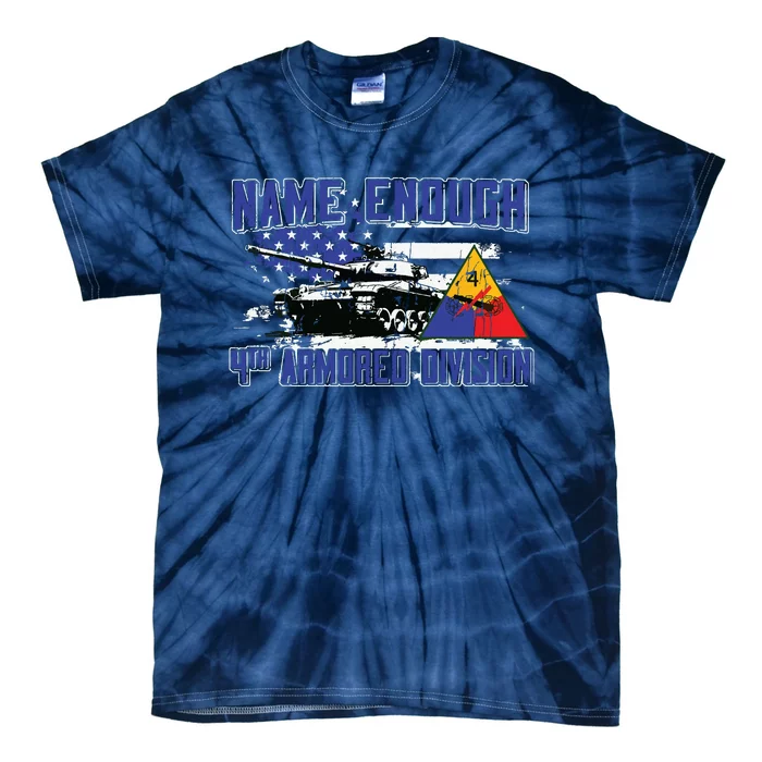 Veteran 4th Armored Division Breakthrough Vintage Gift Tie-Dye T-Shirt