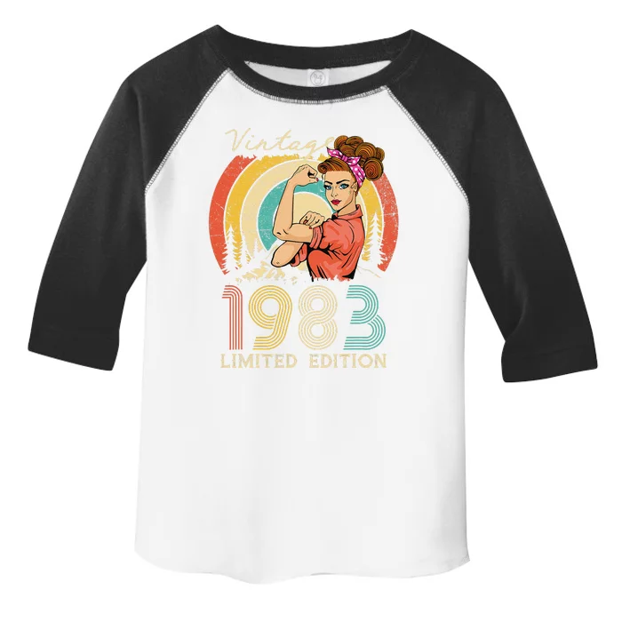 Vintage 40th Birthday Gift Ideas For Women, Best Of 1983 Toddler Fine Jersey T-Shirt