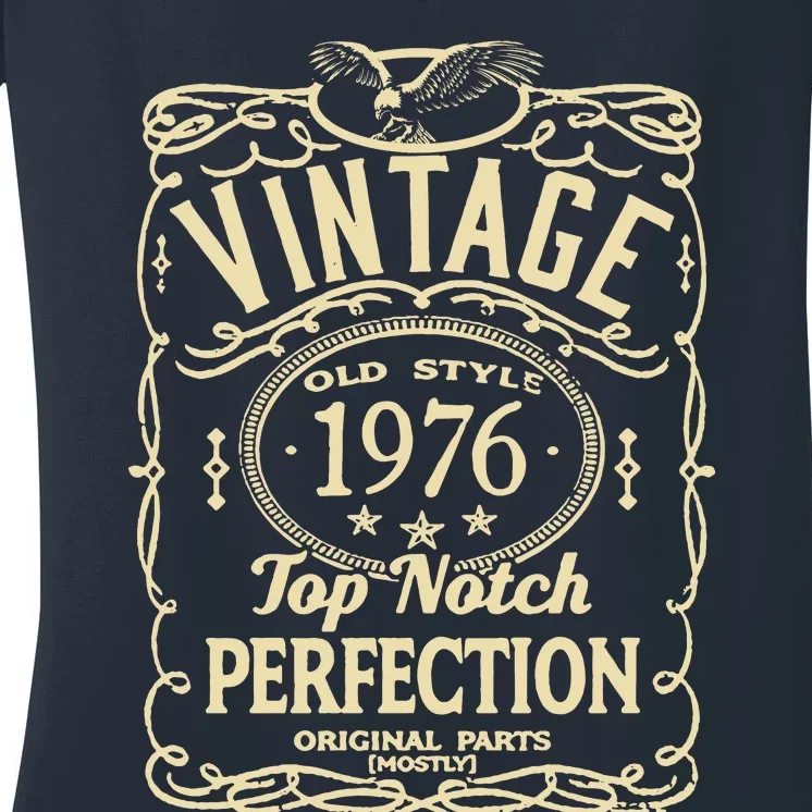 Vintage 47th Birthday top notch 1976 Women's V-Neck T-Shirt