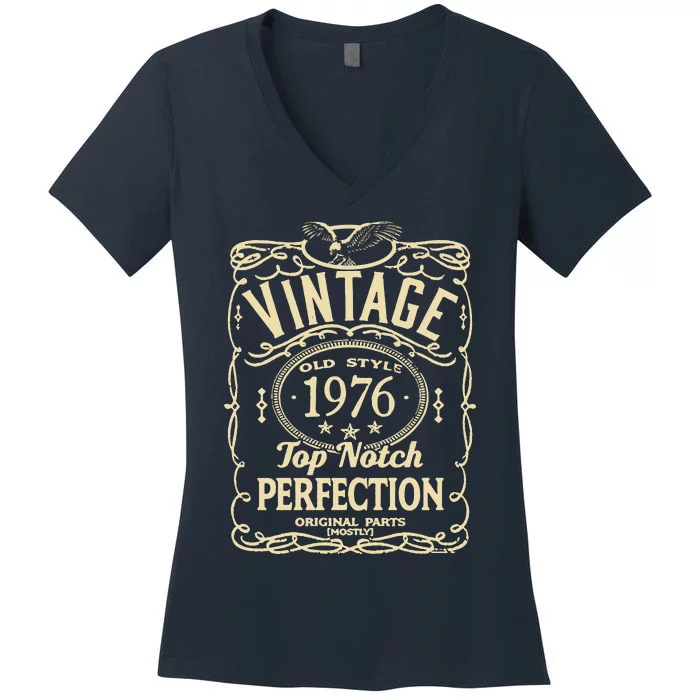 Vintage 47th Birthday top notch 1976 Women's V-Neck T-Shirt