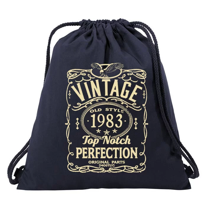 Vintage 40th Birthday top notch 1983 Drawstring Bag