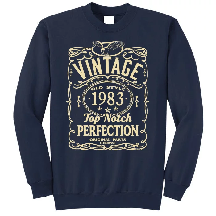 Vintage 40th Birthday top notch 1983 Tall Sweatshirt