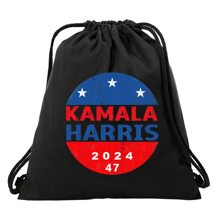 Vote 47 Kamala Harris 2024 President America Election Drawstring Bag