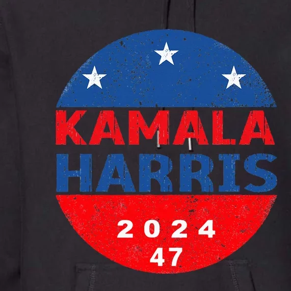 Vote 47 Kamala Harris 2024 President America Election Premium Hoodie