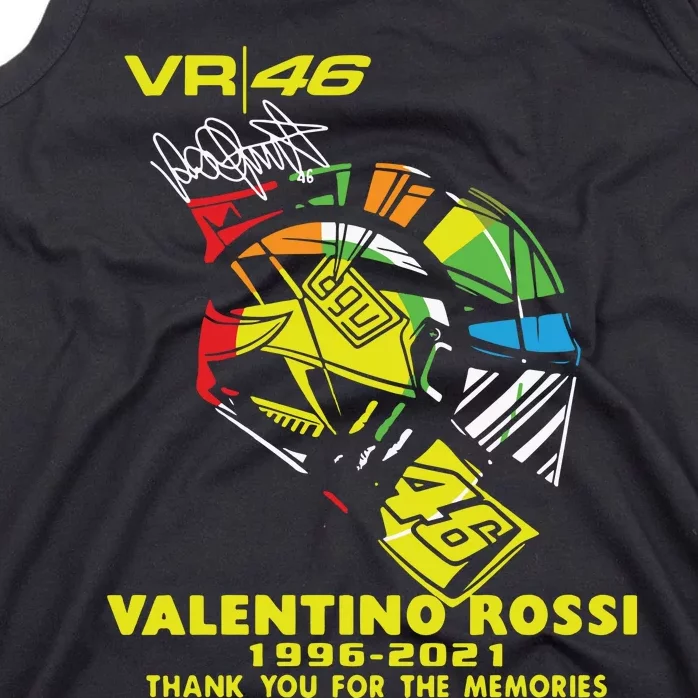 Vr 46 Valentino Rossi 19962021 Thank You For The Memories Tank Top