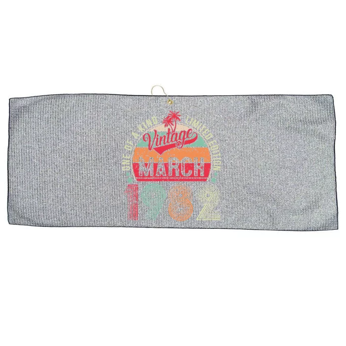 Vintage 41 Year Old March 1982 Limited Edition 41st Birthday Large Microfiber Waffle Golf Towel