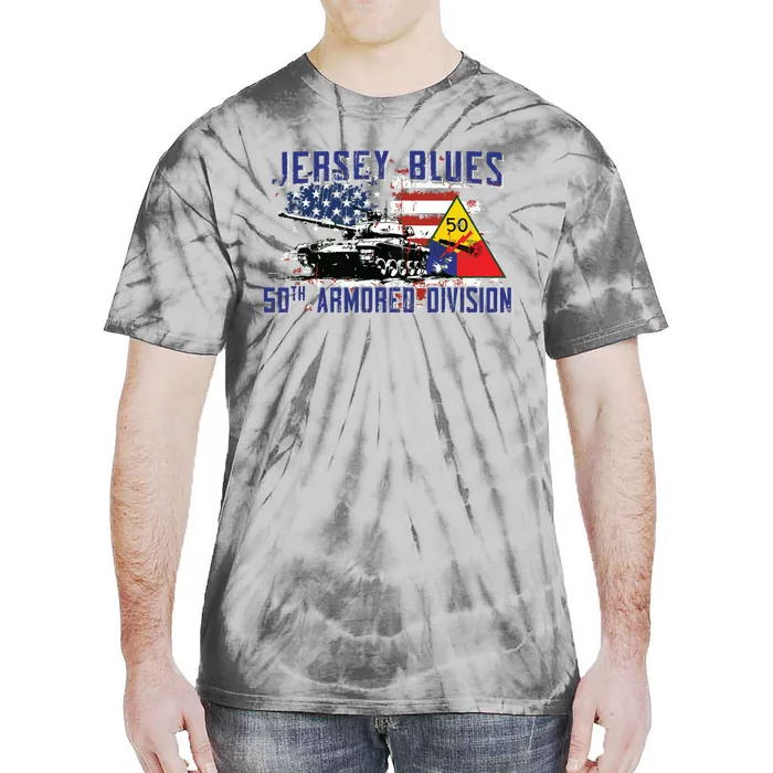 Veteran 50th Armored Division Jersey Blues Vintage Gifts Tie-Dye T-Shirt