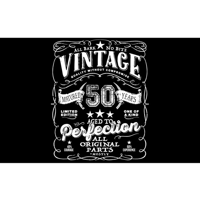 Vintage 50th Birthday Perfection Original Part 1973 Bumper Sticker