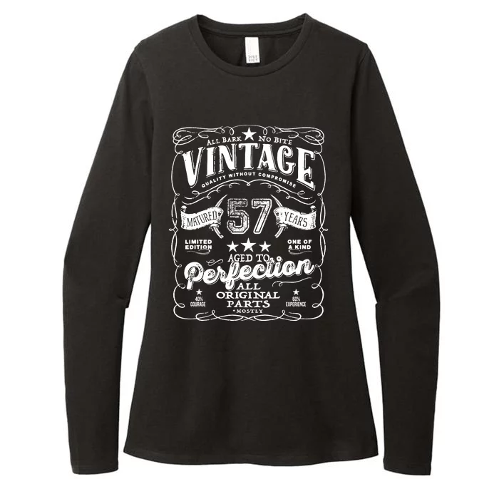 Vintage 57th Birthday Perfection Original Part 1966 Womens CVC Long Sleeve Shirt