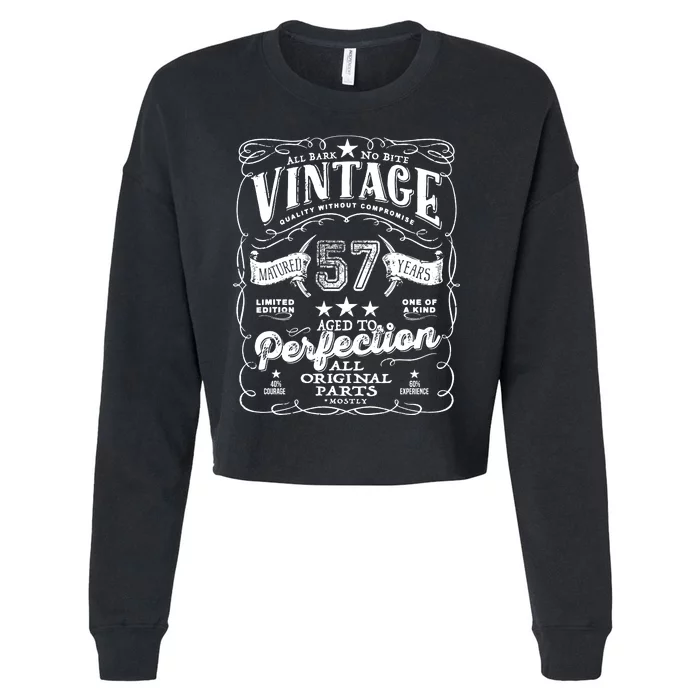 Vintage 57th Birthday Perfection Original Part 1966 Cropped Pullover Crew