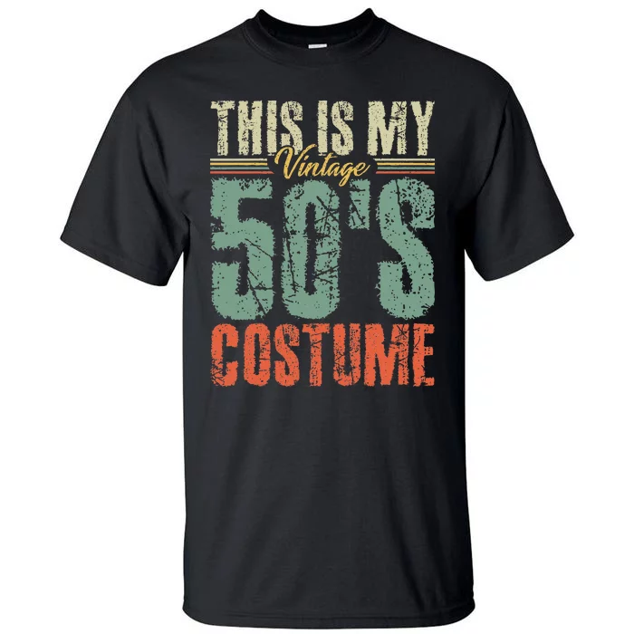 Vintage 50s Costume 50's Outfit 1950s Fashion 50 Theme Party Tall T-Shirt