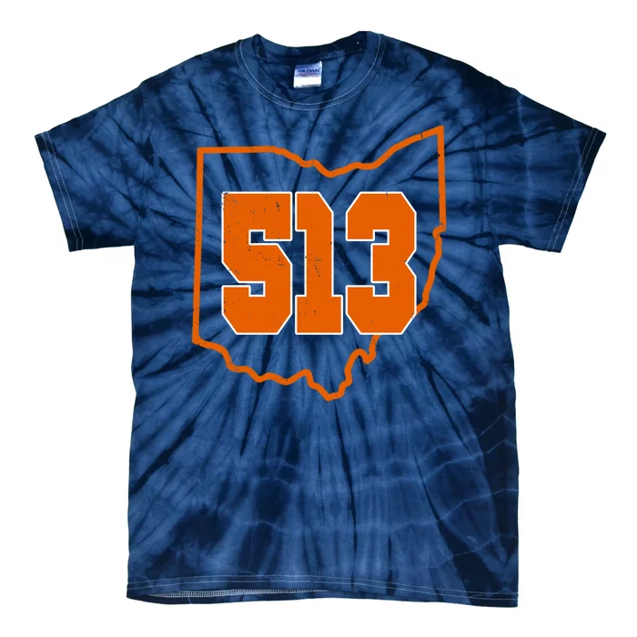 Vintage 513 Cincinnati Ohio Tie-Dye T-Shirt