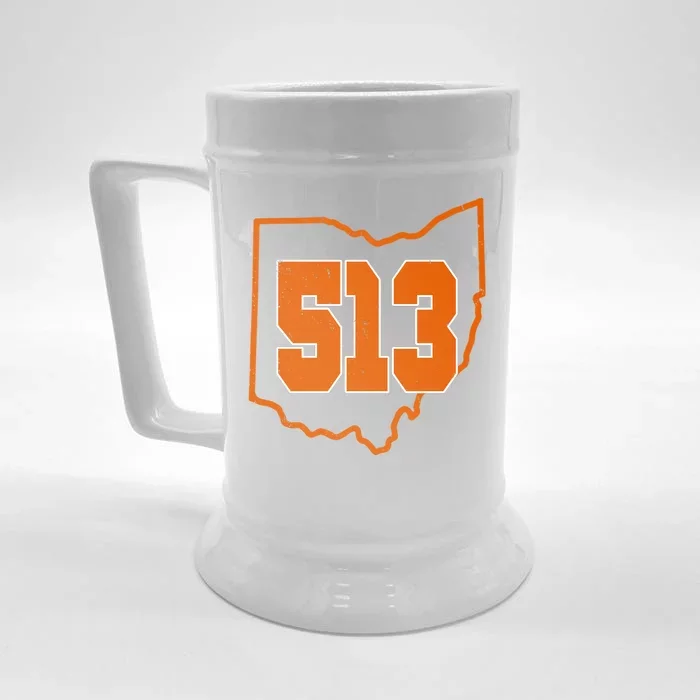 Vintage 513 Cincinnati Ohio Front & Back Beer Stein