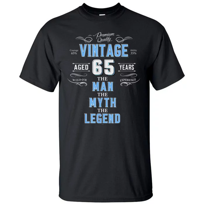 Vintage 65th birthday tshirt for him aged 65 years old tee Tall T-Shirt