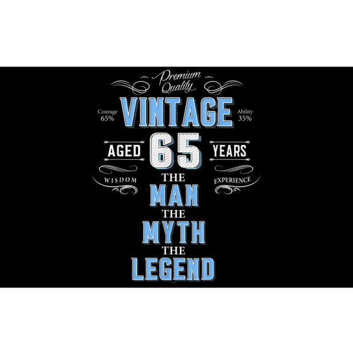 Vintage 65th birthday tshirt for him aged 65 years old tee Bumper Sticker