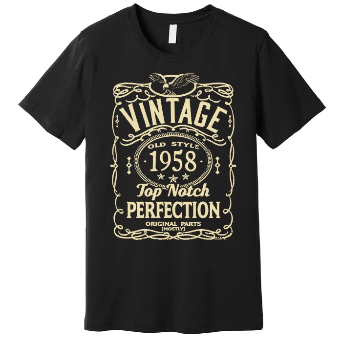 Vintage 65th Birthday top notch 1958 Premium T-Shirt