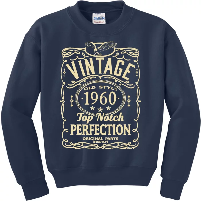 Vintage 63rd Birthday top notch 1960 Kids Sweatshirt