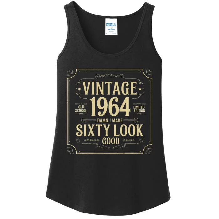 Vintage 60th Birthday 1964 Damn I Make Sixty Look Good Ladies Essential Tank