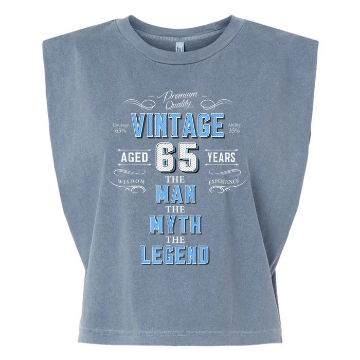 Vintage 65th birthday tshirt for him aged 65 years old tee Garment-Dyed Women's Muscle Tee