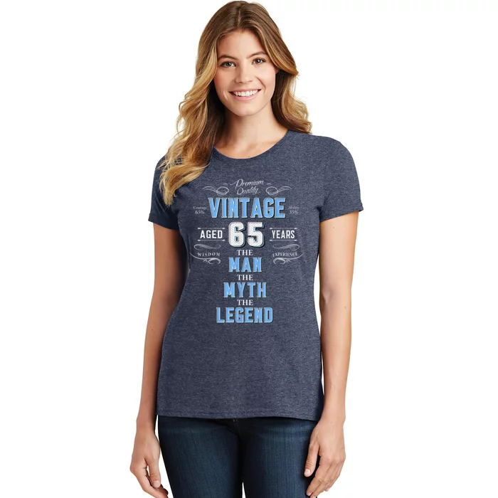 Vintage 65th birthday tshirt for him aged 65 years old tee Women's T-Shirt