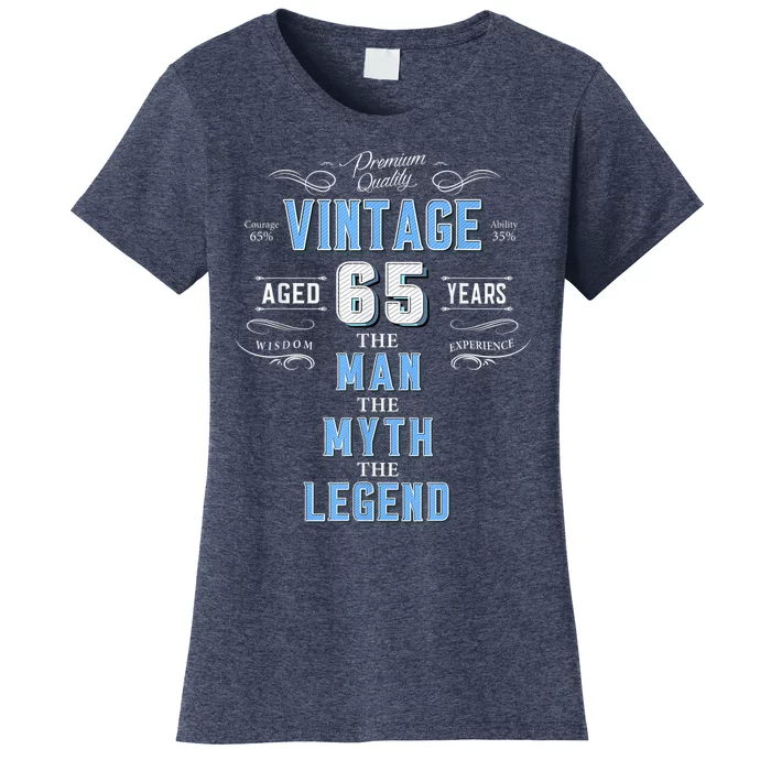 Vintage 65th birthday tshirt for him aged 65 years old tee Women's T-Shirt