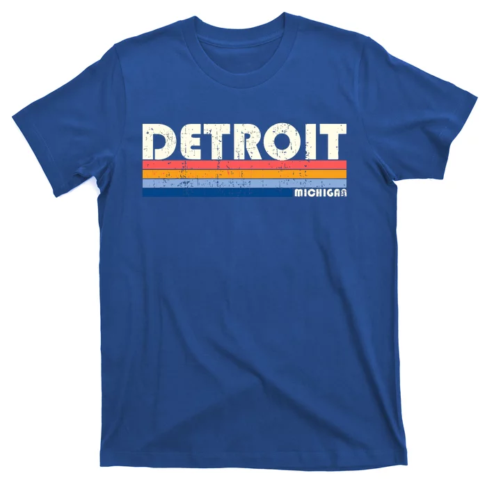 Vintage 70s 80s Style Detroit Mi Great Gift T-Shirt