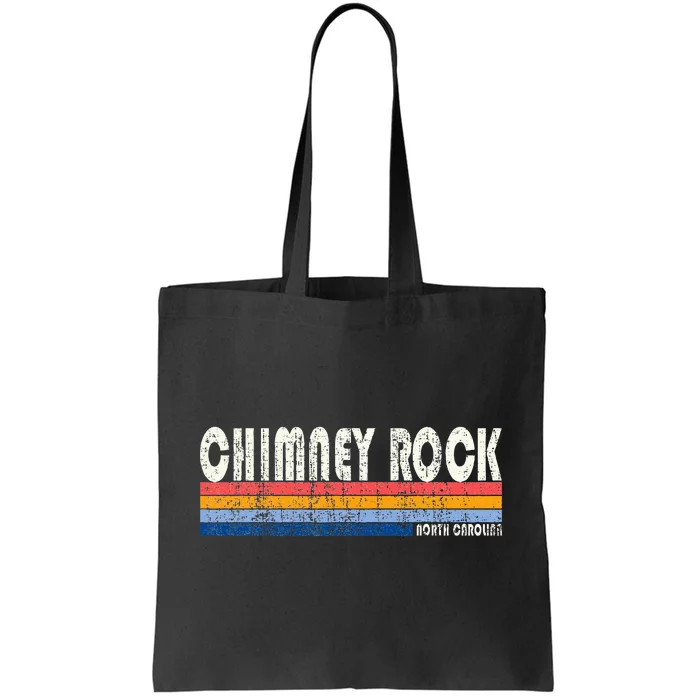 Vintage 70s 80s Style Chimney Rock Nc Tote Bag