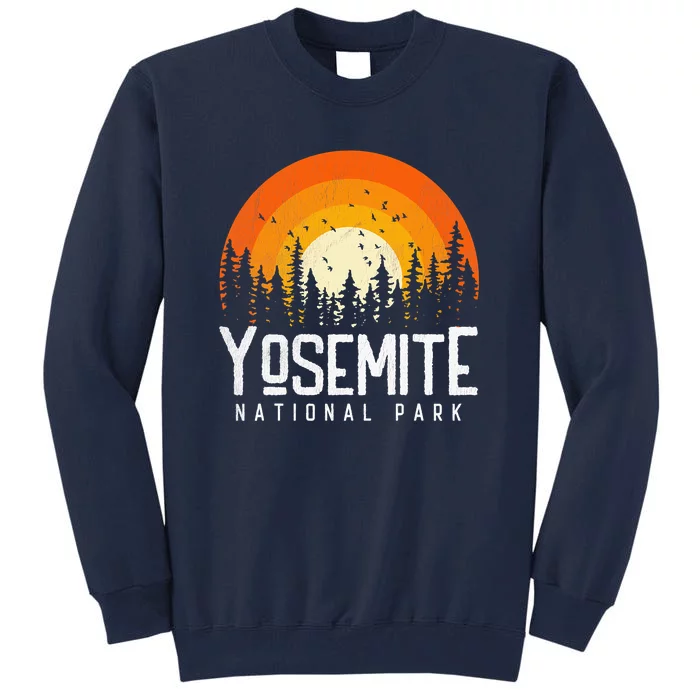 Vintage 70s 80s Yosemite US National Park Retro Style Tall Sweatshirt