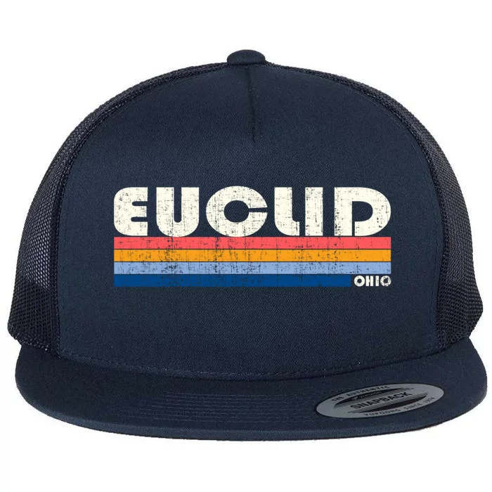 Vintage 70s 80s Style Euclid Oh Gift Flat Bill Trucker Hat