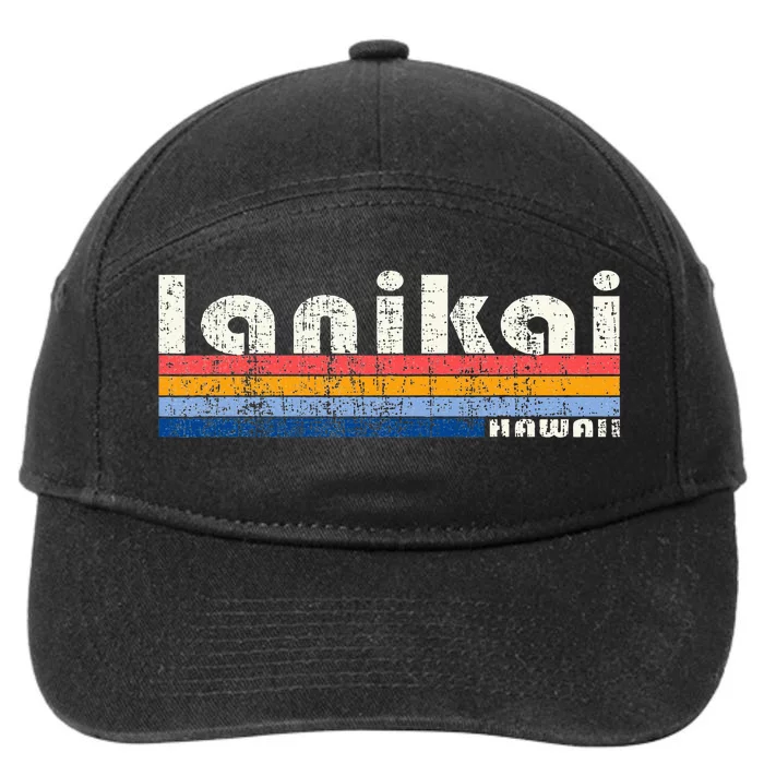 Vintage 70s 80s Style Lanikai Hi 7-Panel Snapback Hat