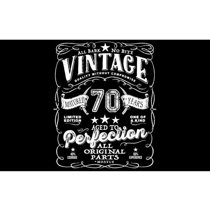 Vintage 70th Birthday Perfection Original Part 1953 Bumper Sticker