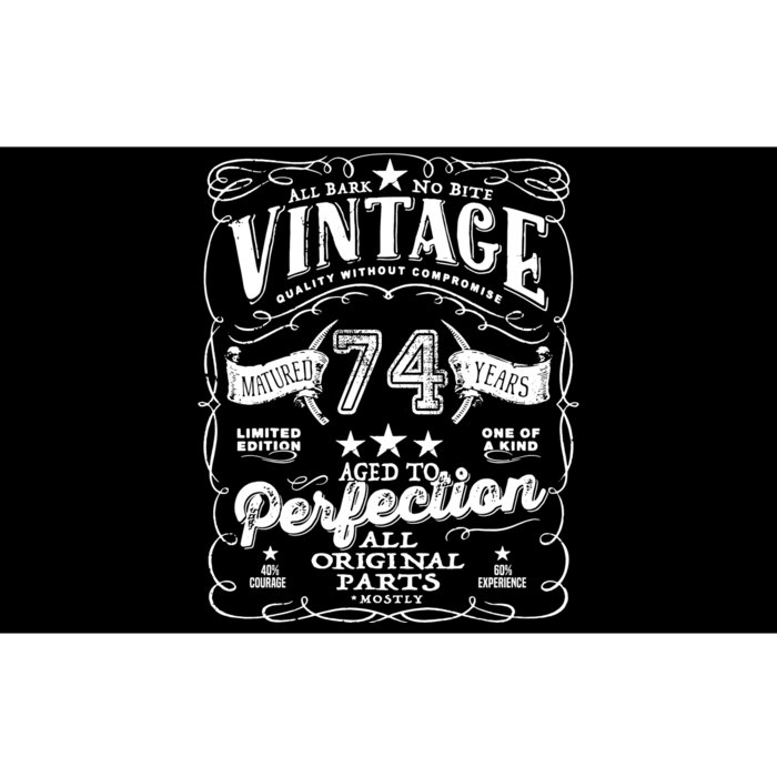 Vintage 74th Birthday Perfection Original Part 1949 Bumper Sticker