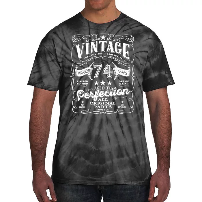 Vintage 74th Birthday Perfection Original Part 1949 Tie-Dye T-Shirt