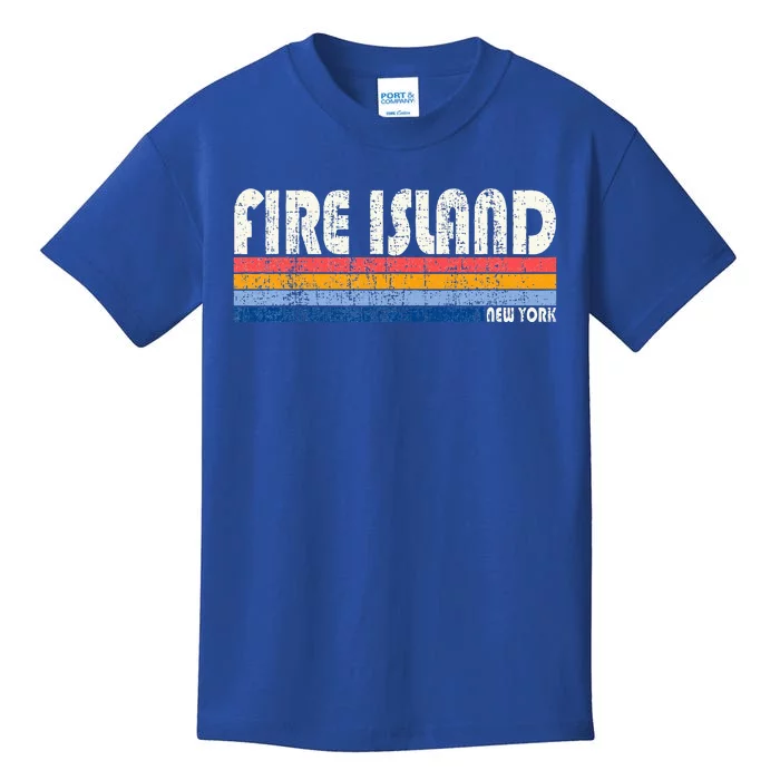 Vintage 70s Fire Island New York Kids T-Shirt