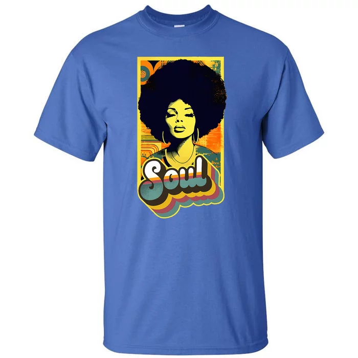 Vintage 70s Funk Afro Soul Tall T-Shirt