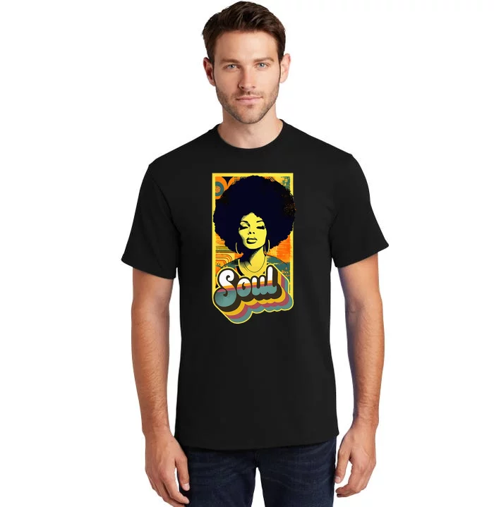 Vintage 70s Funk Afro Soul Tall T-Shirt