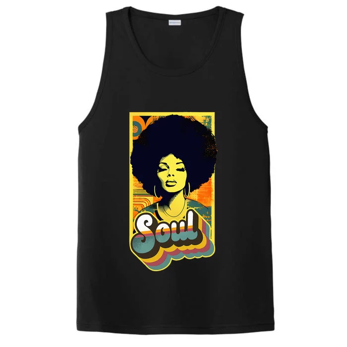 Vintage 70s Funk Afro Soul Performance Tank