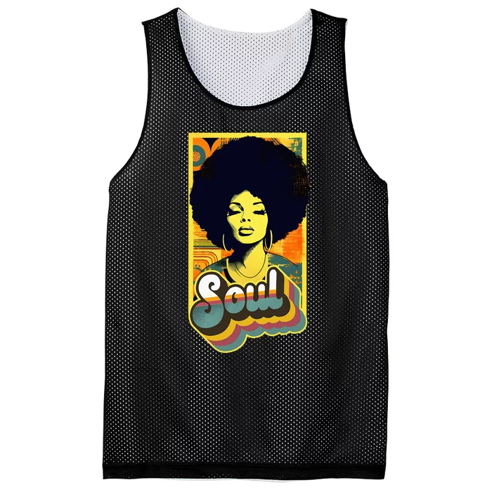 Vintage 70s Funk Afro Soul Mesh Reversible Basketball Jersey Tank