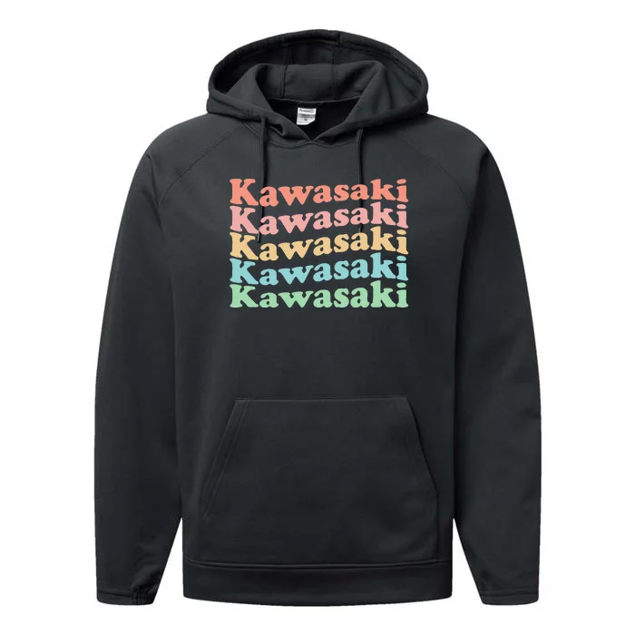 Vintage 70's Japan Hippie City Kawasaki Performance Fleece Hoodie