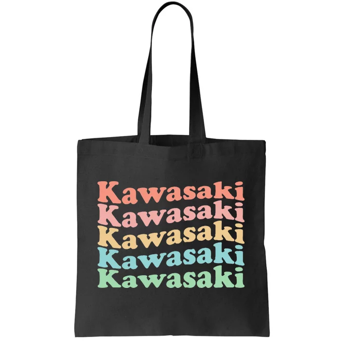 Vintage 70's Japan Hippie City Kawasaki Tote Bag