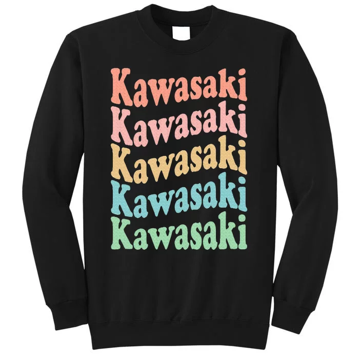 Vintage 70's Japan Hippie City Retro Kawasaki Tall Sweatshirt