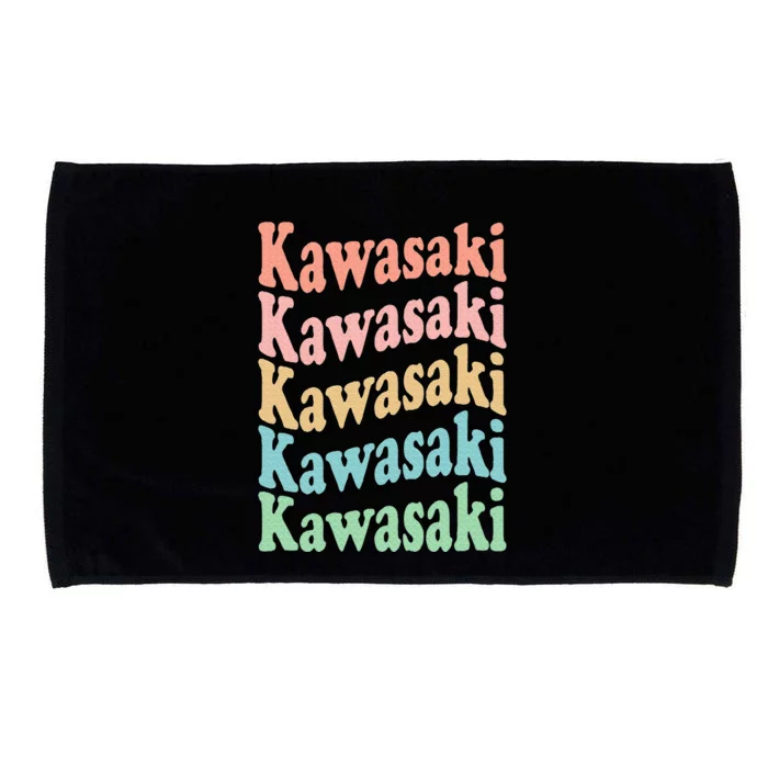 Vintage 70's Japan Hippie City Retro Kawasaki Microfiber Hand Towel