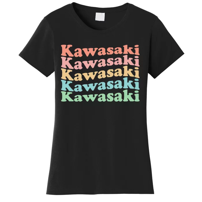 Vintage 70S Japan Hippie City Retro Kawasaki Women's T-Shirt