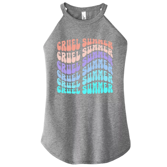 Vintage 70s Style Groovy Style Women’s Perfect Tri Rocker Tank